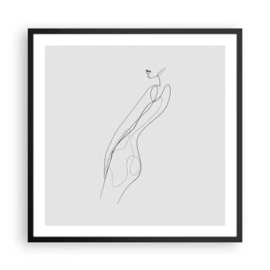 Plagát v čiernom ráme - Iba sľub - 60x60 cm