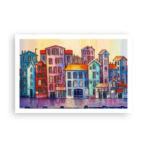 Plagát - Mesto ako z rozprávky - 91x61 cm