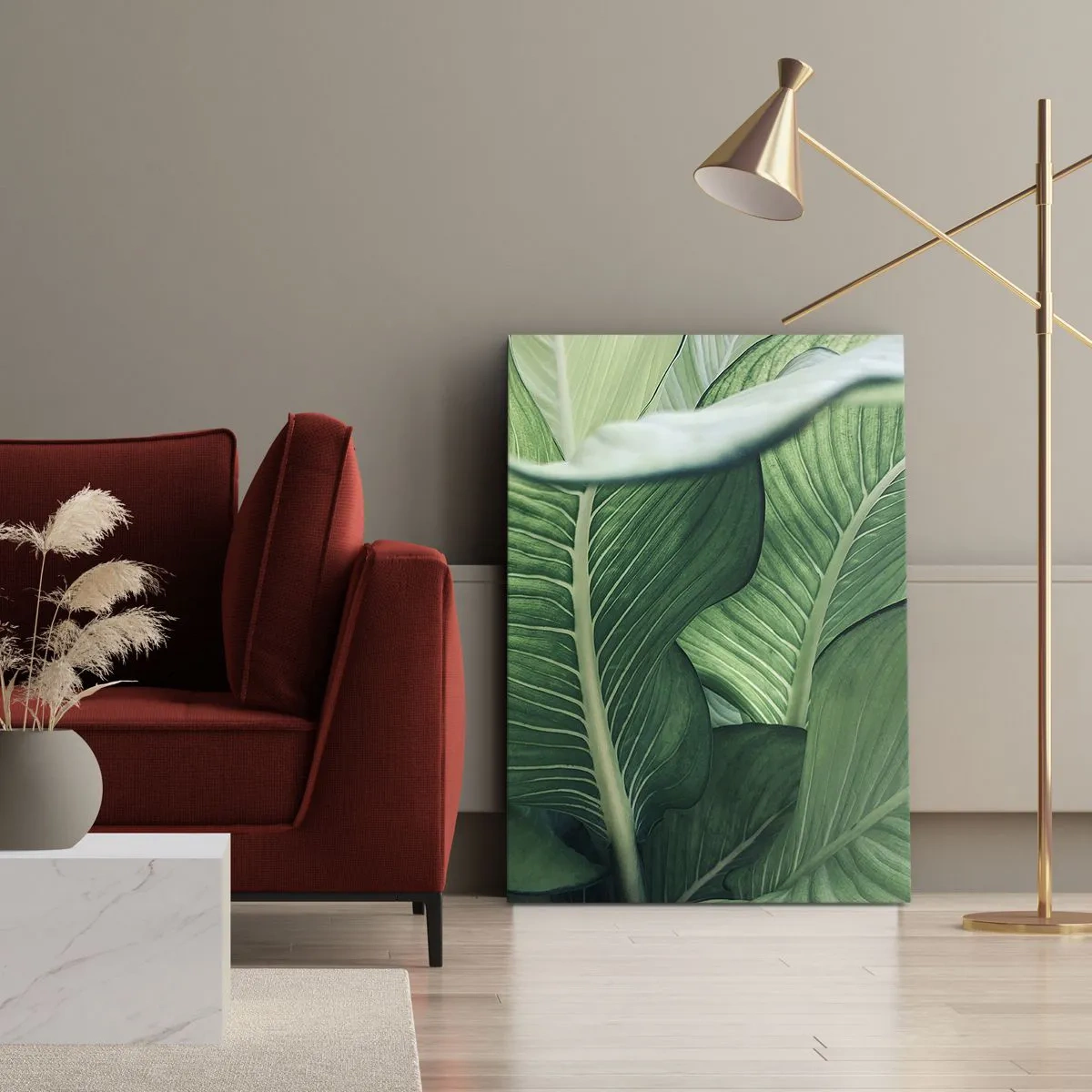 Obraz na plátne - Intenzívne zelený život - 70x100 cm