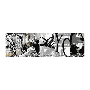 Vzorka samolepiacej fototapety Deluxe Sticker - V rytme New Yorku - New York, Hudba, Jazz - 100x30 cm
