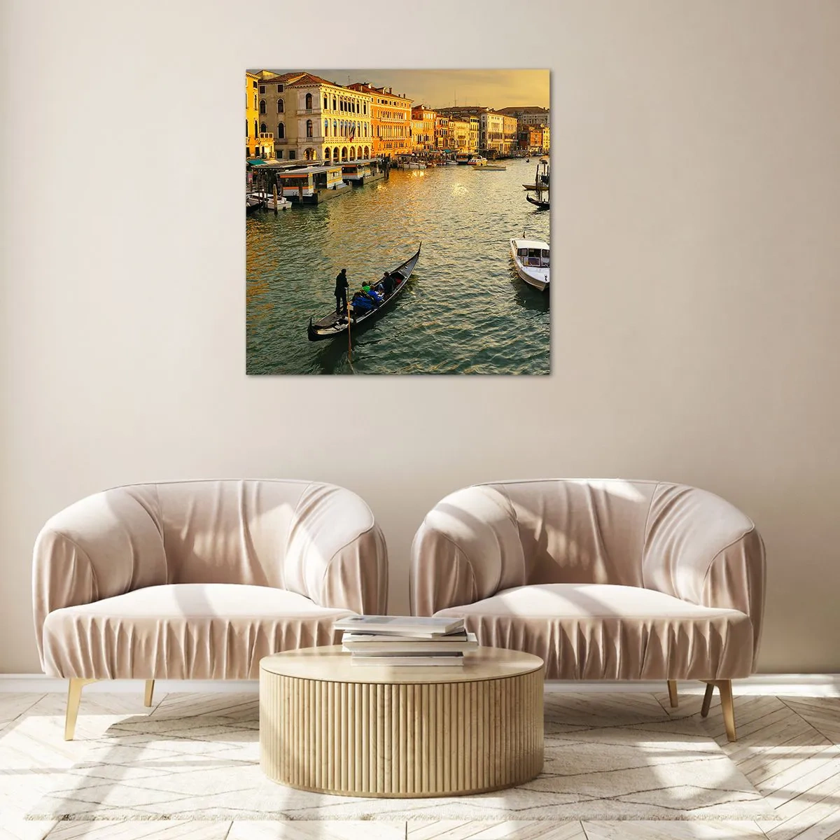 Obraz na skle - Na slnečnej strane ulice - 40x40 cm