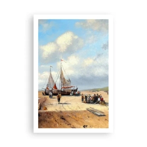 Plagát - Po úspešnom rybolove - 61x91 cm