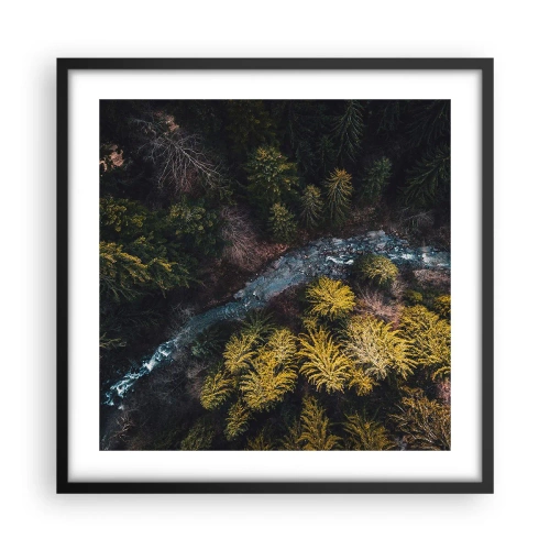 Plagát v čiernom ráme - Rýchlo, stále rýchlejšie - 50x50 cm