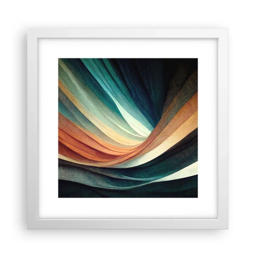 Plagát v bielom ráme - Utkané z farieb - 30x30 cm