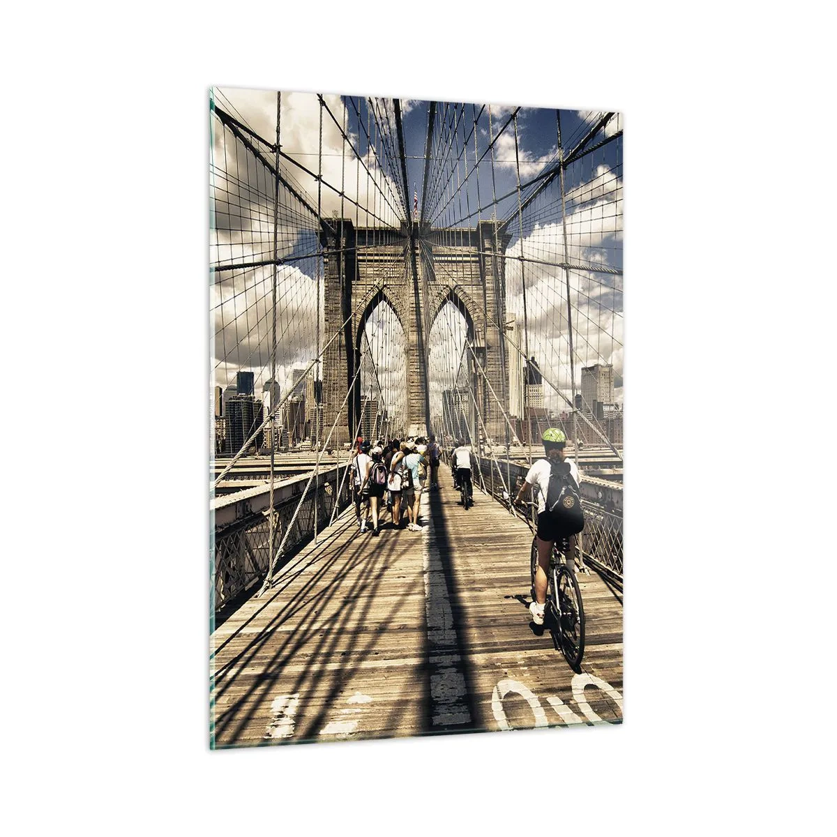 Obraz na skle - Priamo do srdca mesta - 50x70 cm