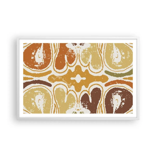 Plagát v bielom ráme - Sentimentálna abstrakcia - 91x61 cm