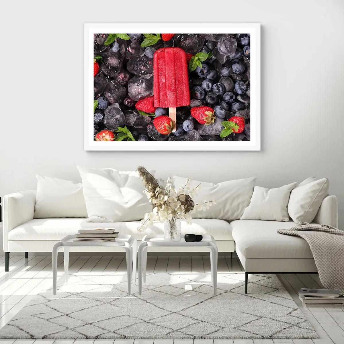 Plagát v bielom ráme - Chuť horúceho leta - 50x40 cm