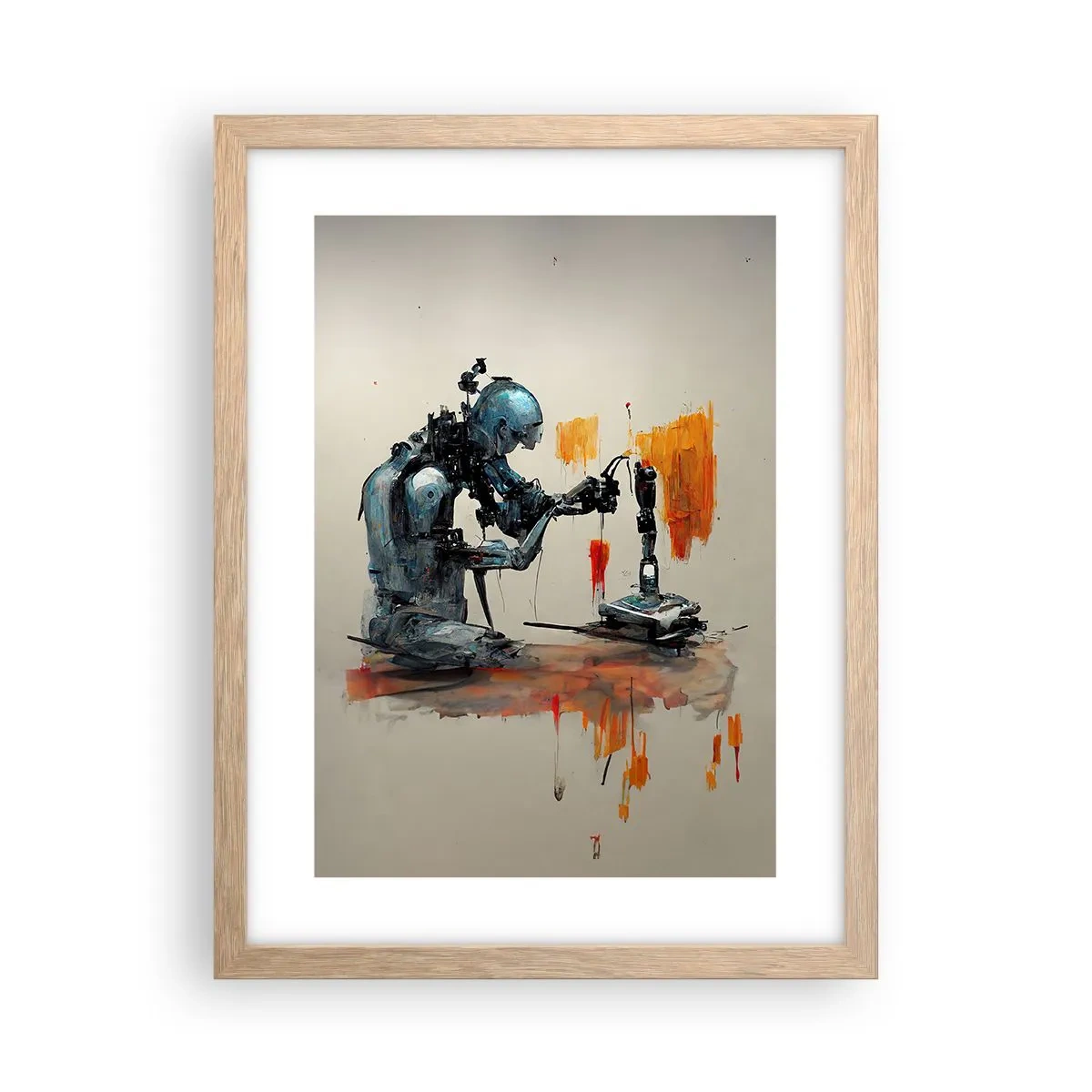 Plagát v ráme zo svetlého duba - Už zajtra… - 30x40 cm