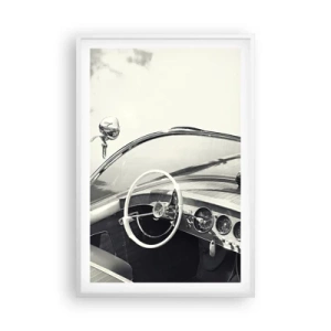 Plagát v bielom ráme - Počasie pre bohatých - 61x91 cm