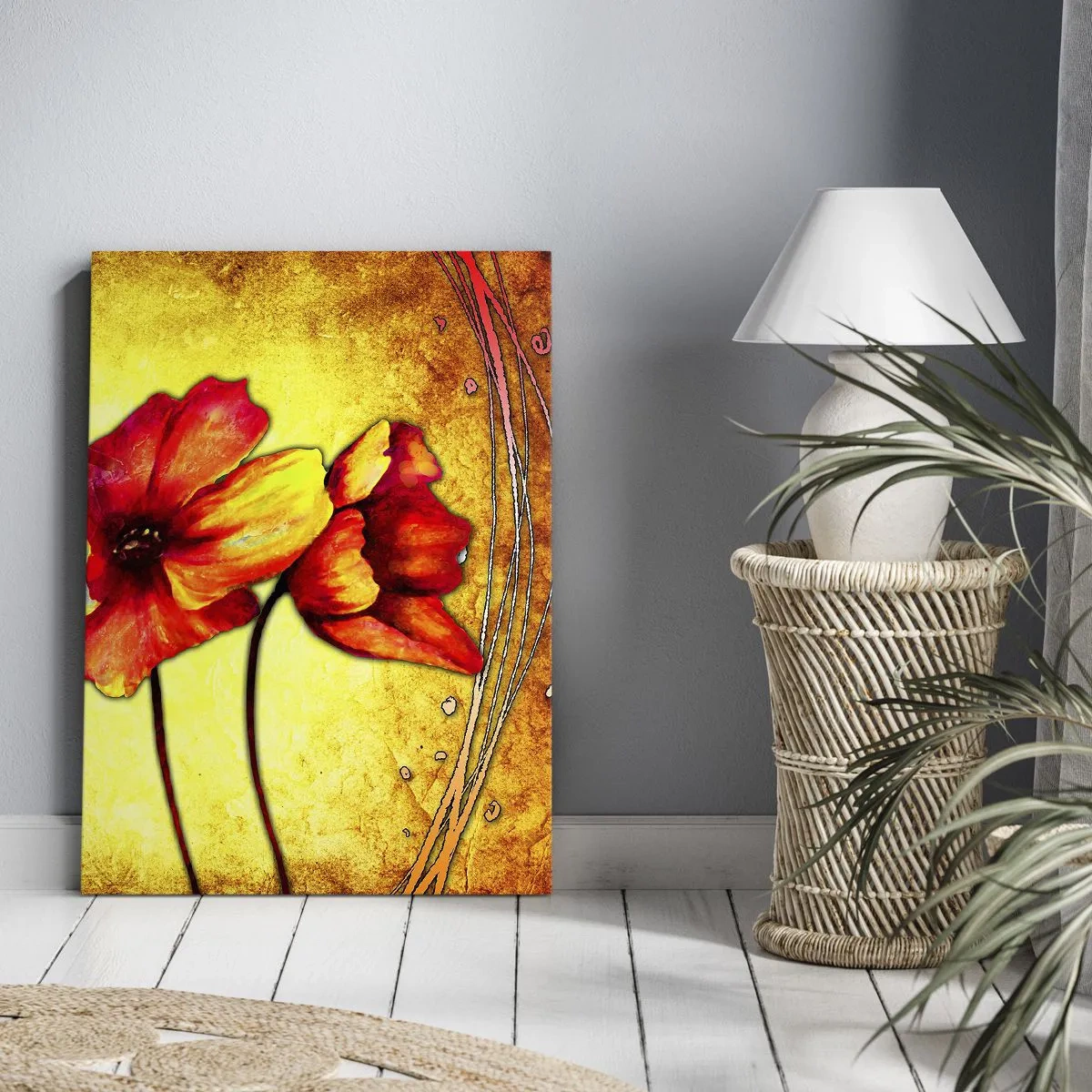 Obraz na plátne - V secesnej dekorácii - 50x70 cm