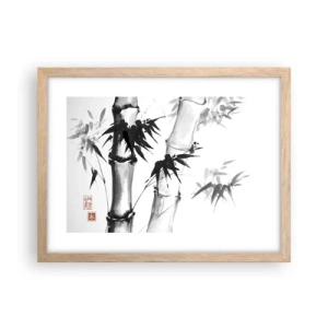 Plagát v ráme zo svetlého duba - Blízky záber na orient - 40x30 cm