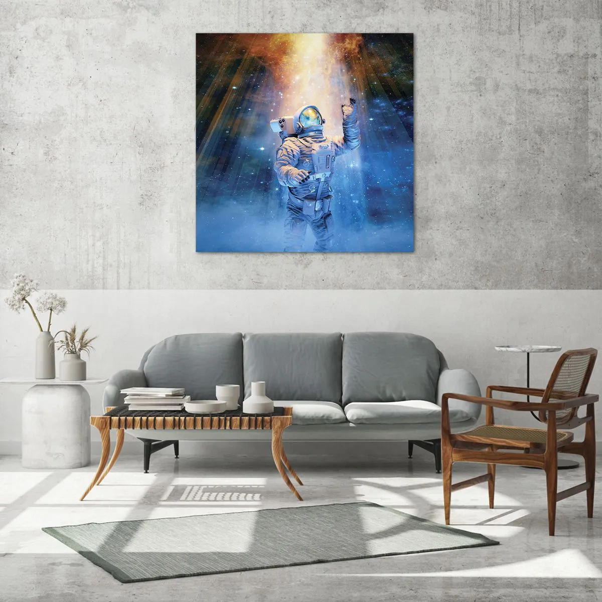 Obraz na skle - Konečne v cieli - 70x70 cm