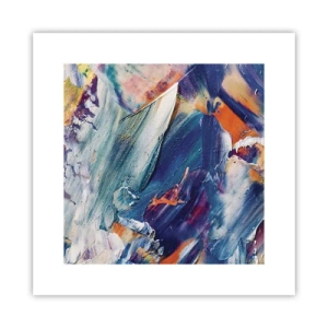 Plagát - Chaos farieb - 30x30 cm
