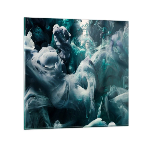 Obraz na skle - Pohyb farby - 50x50 cm