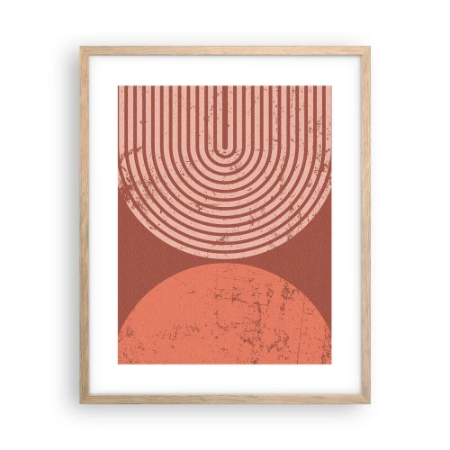 Plagát v ráme zo svetlého duba - Blízky vzťah - 40x50 cm