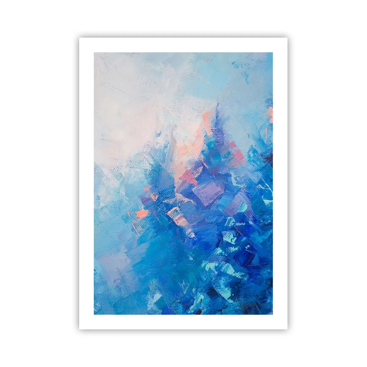 Plagát - Zimná abstrakcia - 50x70 cm