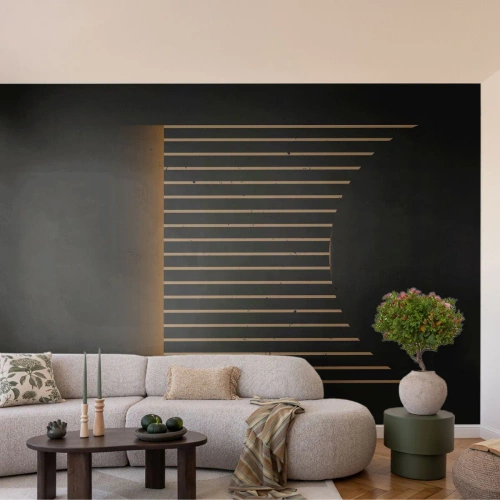 Fototapeta Premium Canvas - Preskúmať temnotu - Abstrakcia, Kus, Čiarové umenie - 450x315 cm