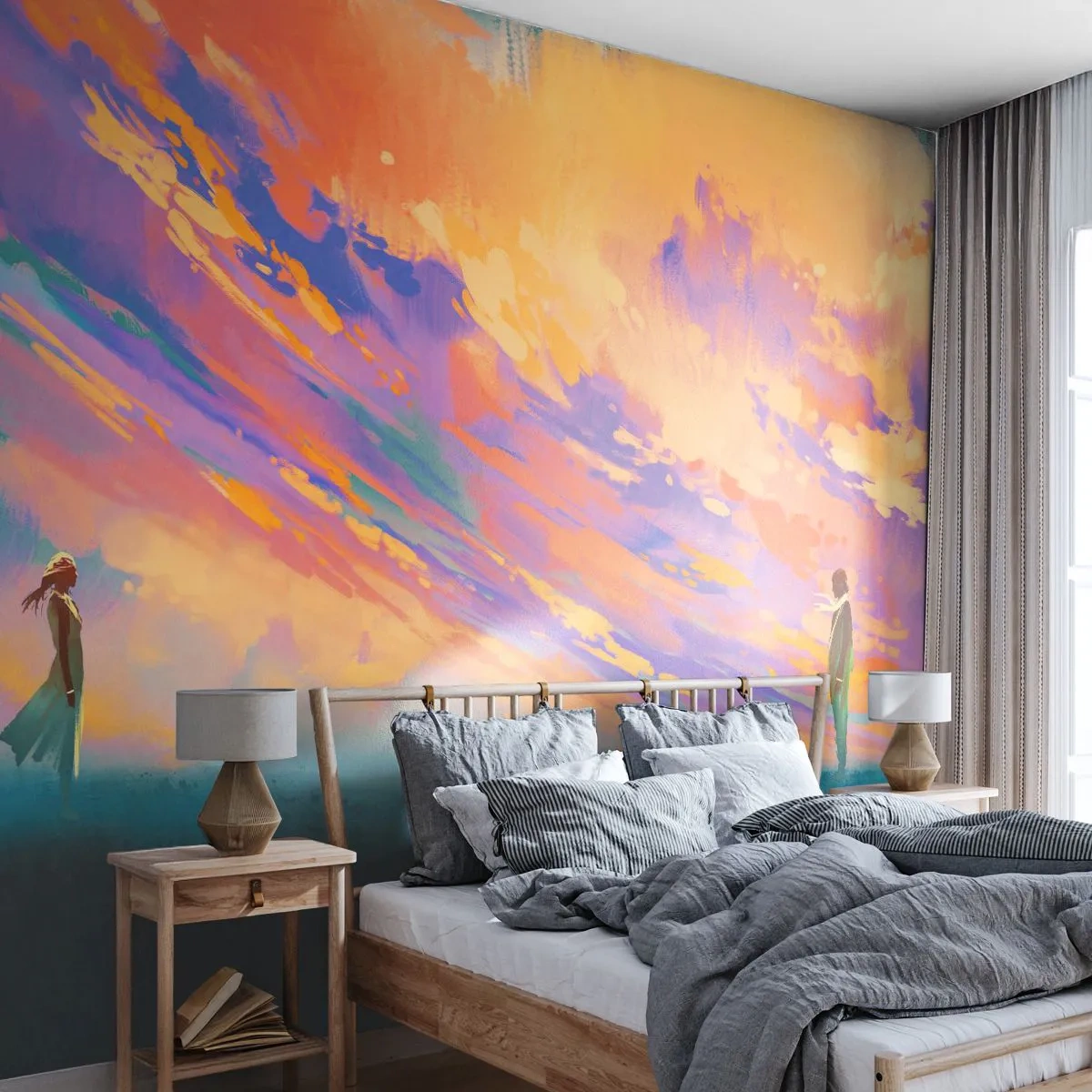 Fototapeta Standard Eco - Sila príťažlivosti - Abstrakcia, Žena a muž, Kus - 300x210 cm