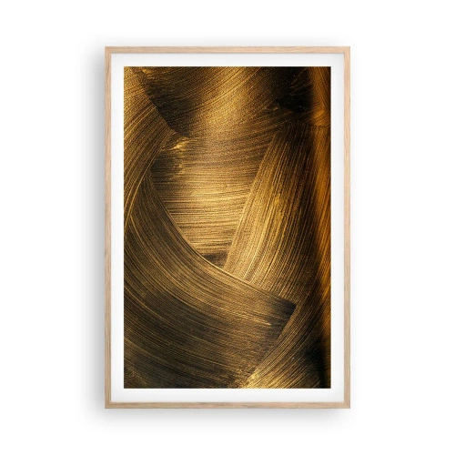 Plagát v ráme zo svetlého duba - V zlatom labyrinte - 61x91 cm