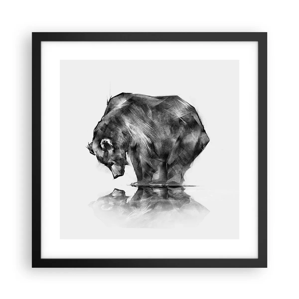 Plagát v čiernom ráme - Je príjemné sa stretnúť s niekým blízkym - 40x40 cm