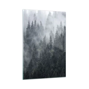 Obraz na skle - Lesné svitania - 80x120 cm
