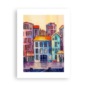 Plagát - Mesto ako z rozprávky - 30x40 cm