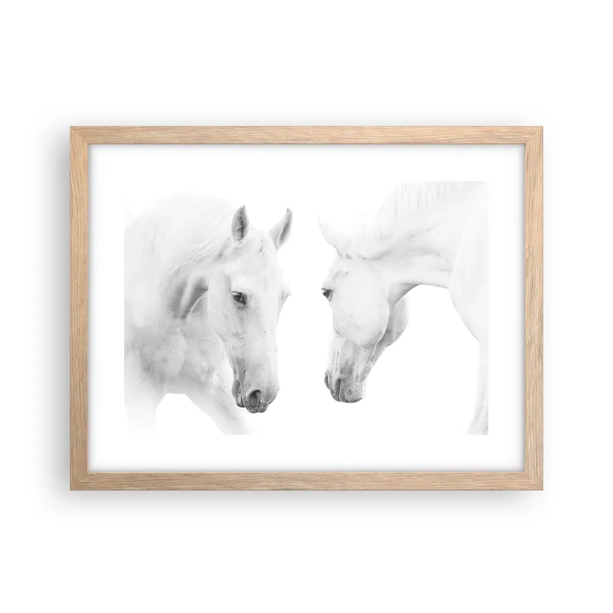 Plagát v ráme zo svetlého duba - Je to priateľstvo…? - 40x30 cm