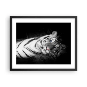 Plagát v čiernom ráme - Divočina a pokoj - 50x40 cm
