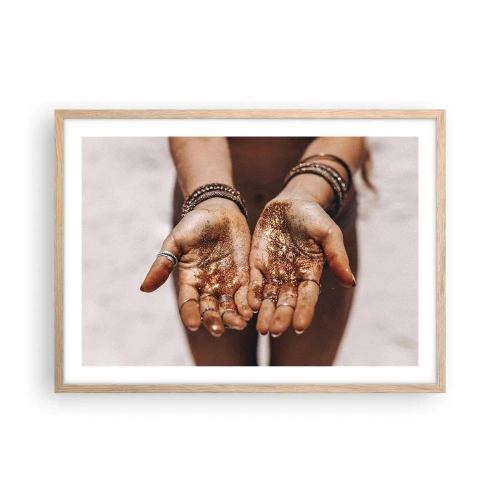 Plagát v ráme zo svetlého duba - Darček pre teba - 70x50 cm