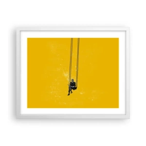 Plagát v bielom ráme - Deň ako každý iný - 50x40 cm