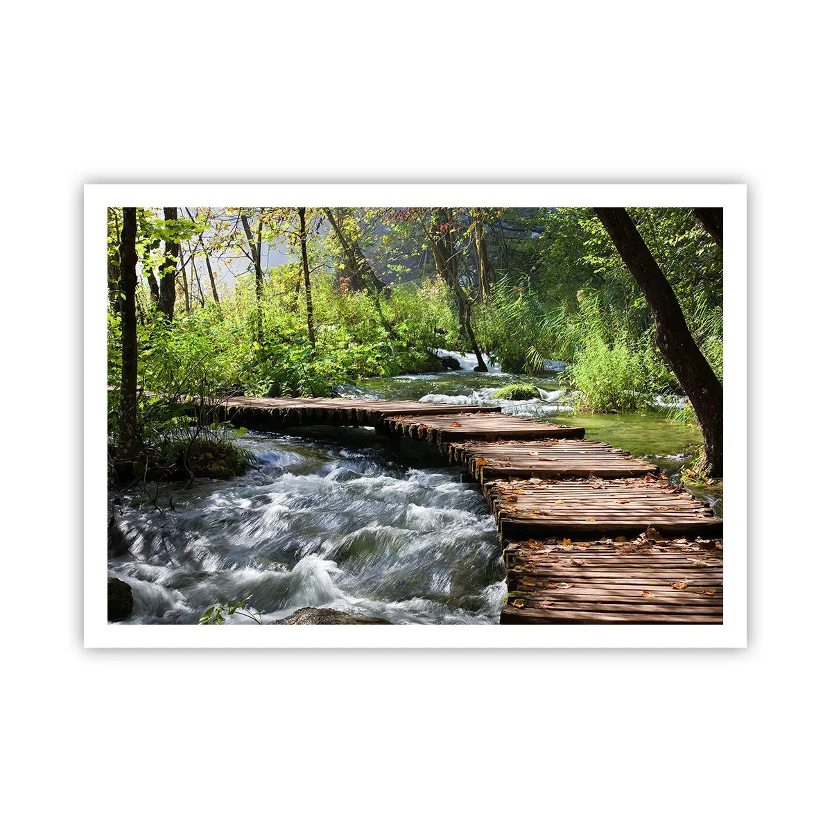 Plagát - Pri spenenom vodopáde - 100x70 cm