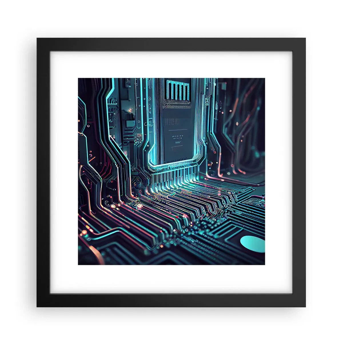 Plagát v čiernom ráme - Len tak premýšľam… - 30x30 cm