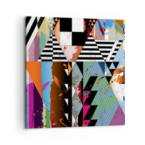 Obraz na plátne - Geometricky a organicky - 50x50 cm