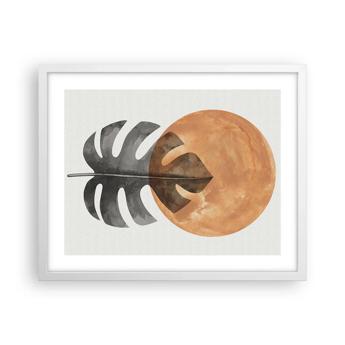 Plagát v bielom ráme - Vždy slnko - 50x40 cm