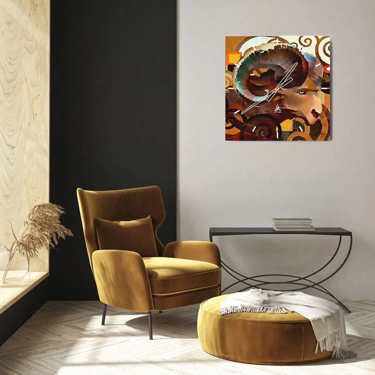 Nástenné hodiny - Mágia - náboženstvo - rituály - 40x40 cm