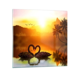 Obraz na skle - Všetko do páru - 70x70 cm