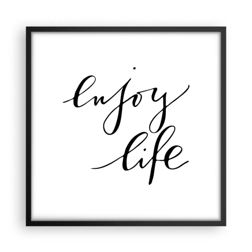 Plagát v čiernom ráme - Niet čo dodať… - 50x50 cm