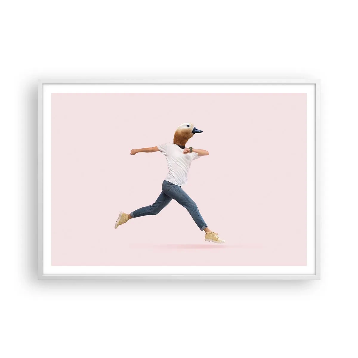 Plagát v bielom ráme - Štipka absurdity - 100x70 cm