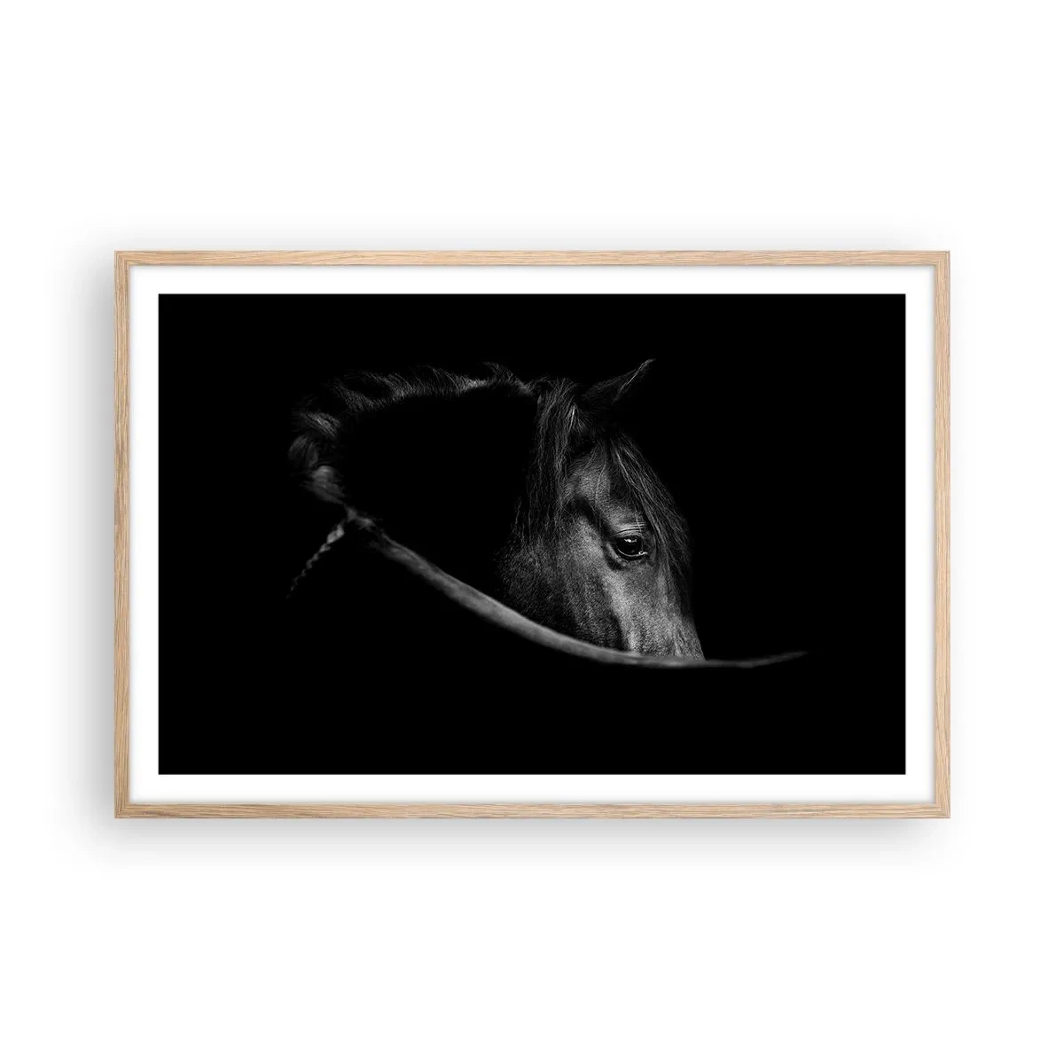 Plagát v ráme zo svetlého duba - Čierny knieža - 91x61 cm