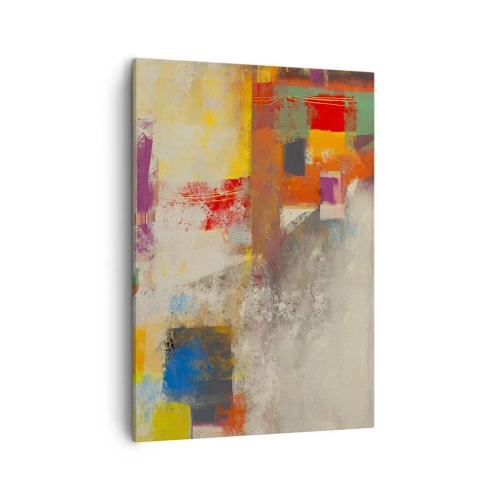 Obraz na plátne - Geometria farieb - 50x70 cm