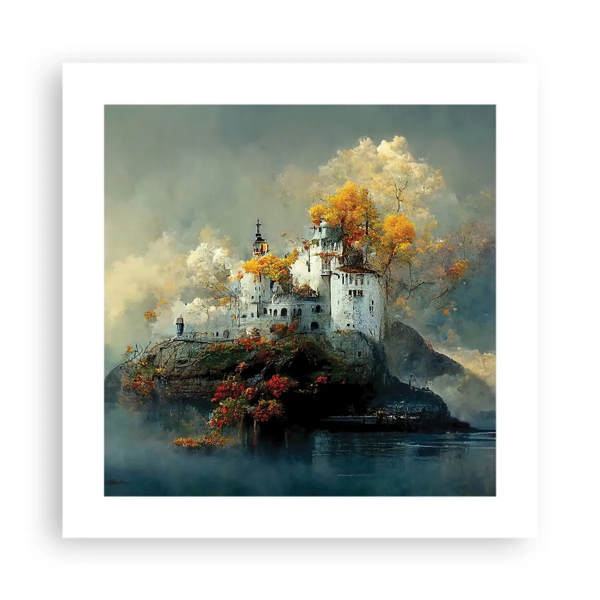 Plagát - Začiatok romantického príbehu - 40x40 cm