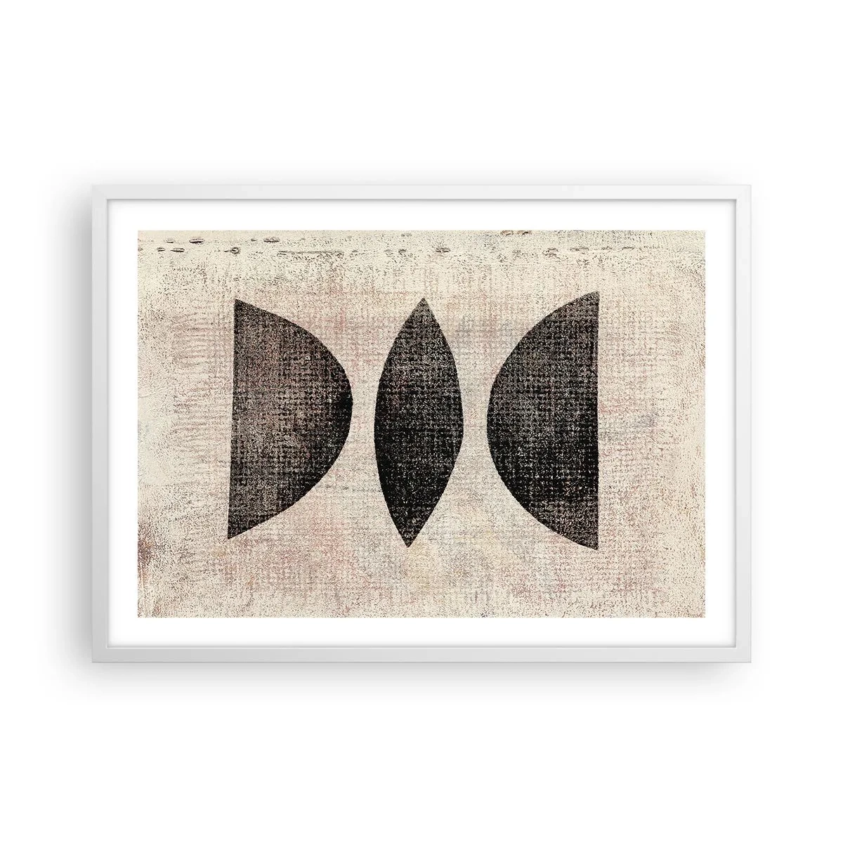 Plagát v bielom ráme - Etnická abstrakcia - 70x50 cm