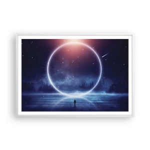 Plagát v bielom ráme - Už sú tu... - 100x70 cm