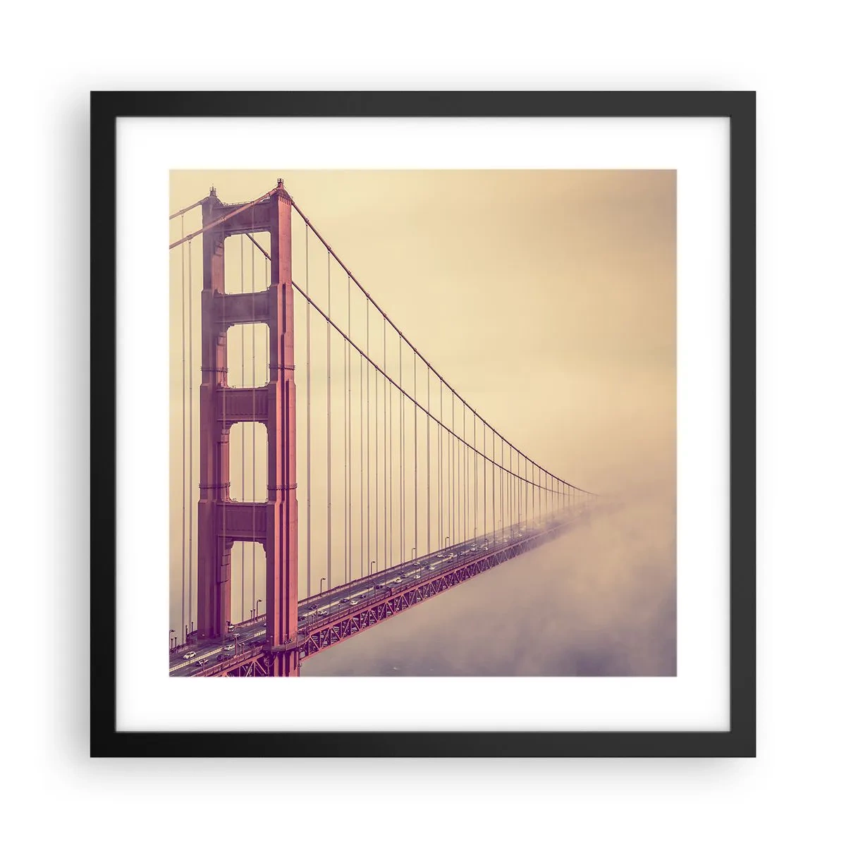 Plagát v čiernom ráme - Medzi nebom a zemou - 40x40 cm