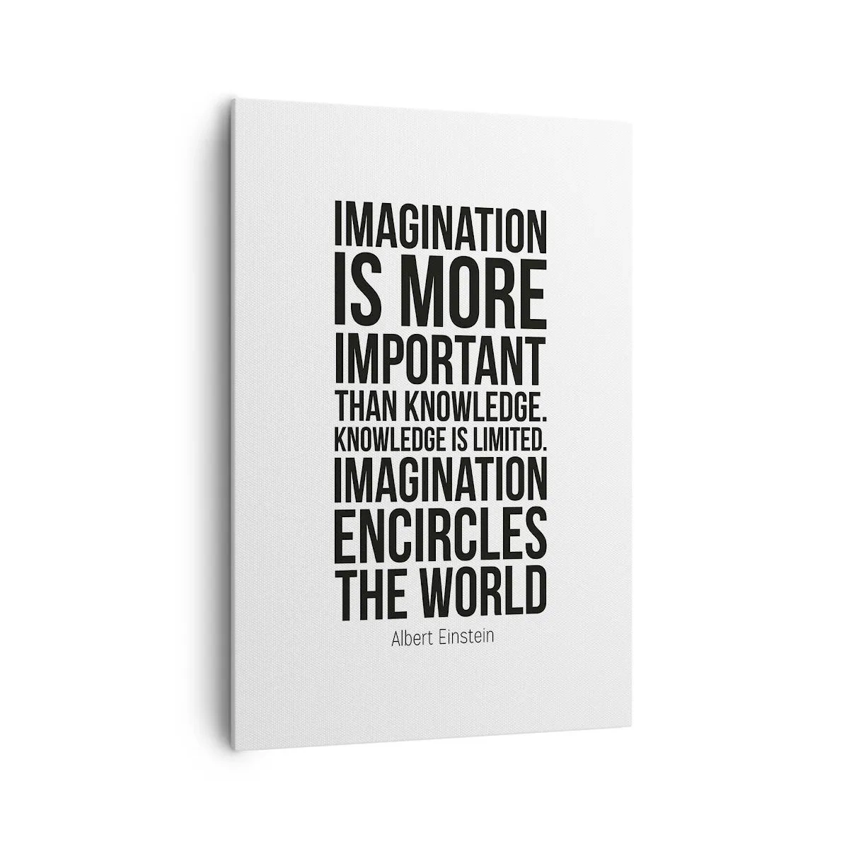 Obraz na plátne - Einstein o sile predstavivosti - 70x100 cm