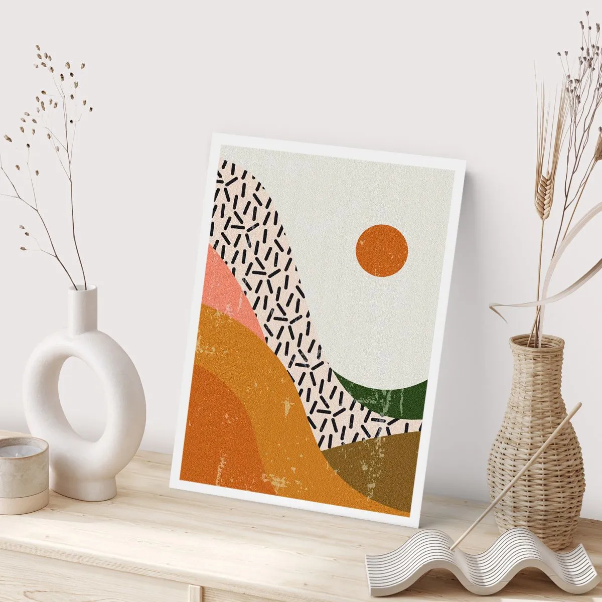 Plagát - Slnečná abstrakcia - 61x91 cm