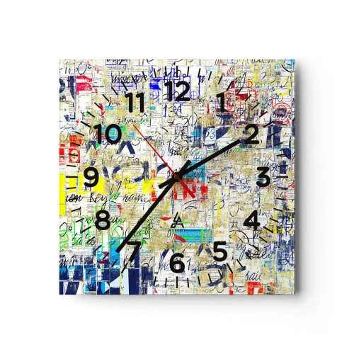 Nástenné hodiny - Proste poteší oči - 40x40 cm