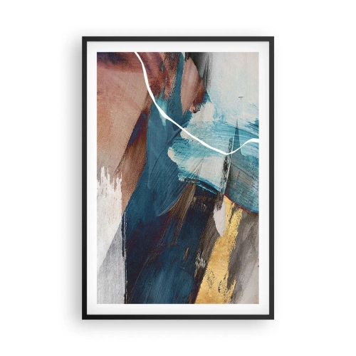 Plagát v čiernom ráme - Na plno a s energiou - 61x91 cm