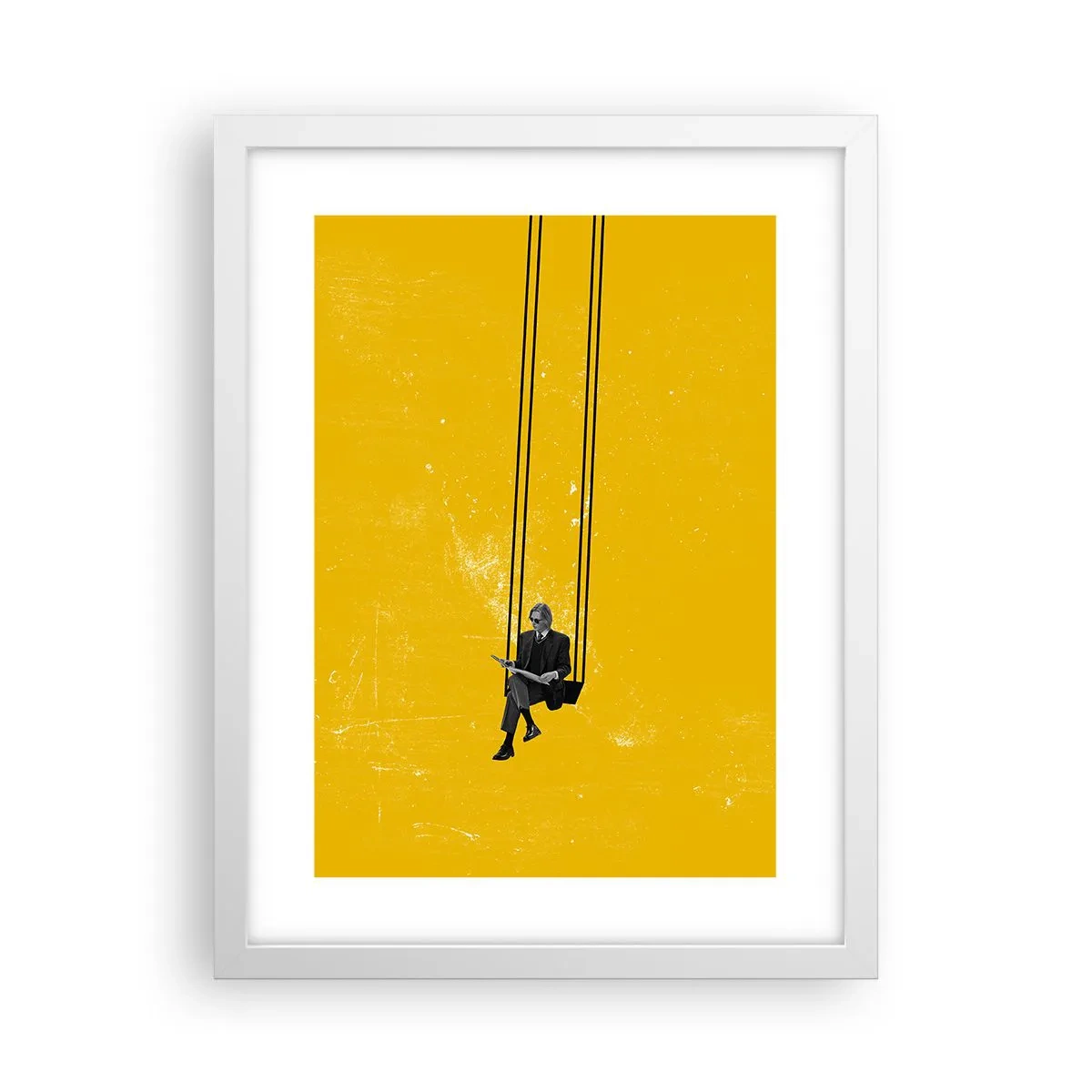 Plagát v bielom ráme - Deň ako každý iný - 30x40 cm