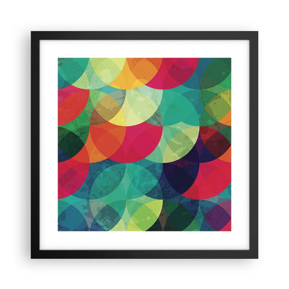 Plagát v čiernom ráme - Vstúpiť do dúhy - 40x40 cm